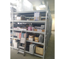 Металлический стеллаж для хранения на складе (гараже) СГР ОЦ 2500х1500(400)х600 5 ярусов